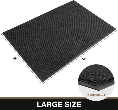 Large Front Door Mat, 72" x 48" Durable Front Doormat, Heavy Duty Large Welcome Door Matt for Home