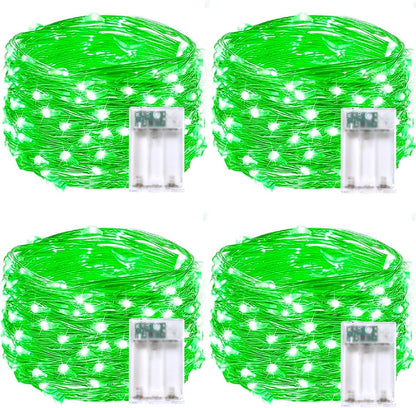 4 Pack 50 LED Fairy Lights Battery Operated with Timer, 16FT Waterproof Halloween Battery Lights