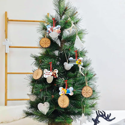 Personalized Christmas Ornaments 2025 Wood Custom Picture Text Hanging Ornament Customized