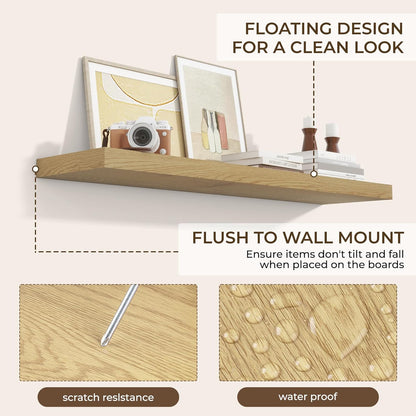RICHFOCUS 48Inch Floating Shelves for Wall 1 Pack Shelves for Bedroom|Kitchen|Bathroom Wall Mounted
