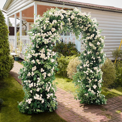 VINGLI Garden Arbor, Arch Archway for Wedding Ceremony Party, Steel Garden Trellis for Plant