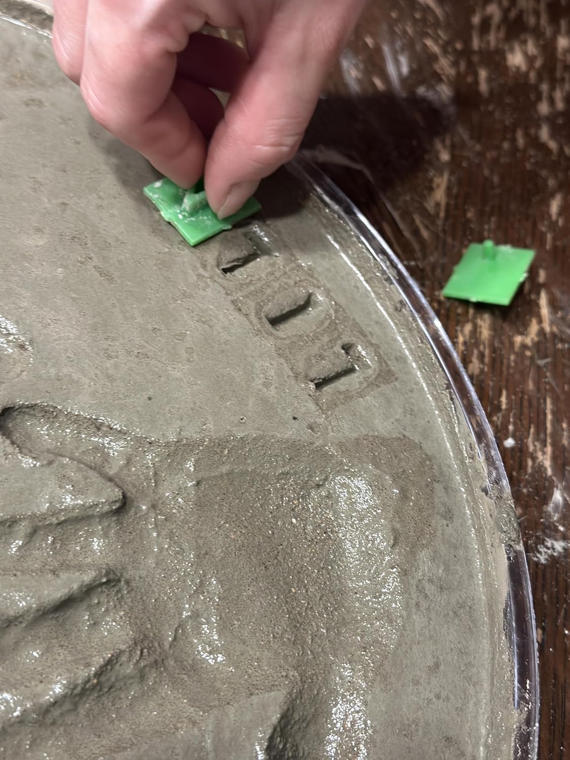 Large DIY Stepping Stone Kit, Handprint Stepping Stone, Mother's Day Gift, Footprint Stepping Stone