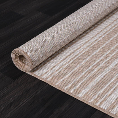 Stripe Outdoor Rug 9x12 Washable Outside Carpet for Indoor Patio Porch Waterproof Easy Cleaning Non