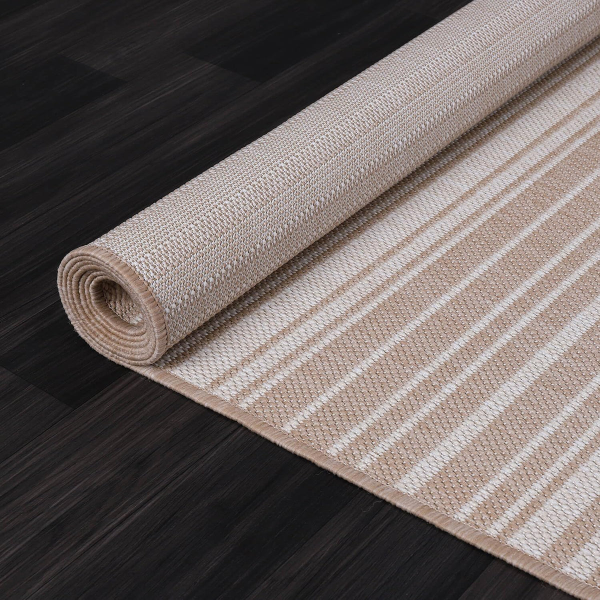 Stripe Outdoor Rug 10x14 Washable Outside Carpet for Indoor Patio Porch Waterproof Easy Cleaning