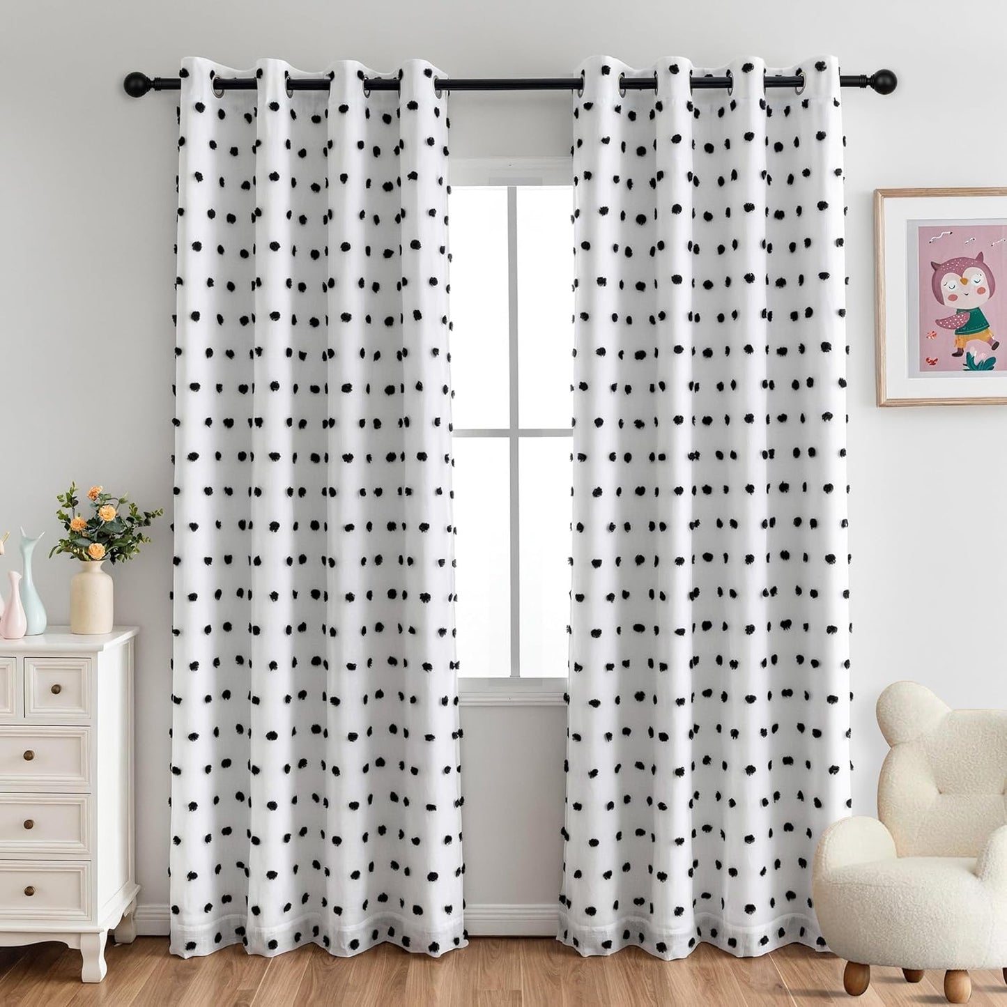 MYSKY HOME 100% Blackout Curtains for Bedroom Total Light Blocking Curtains 84 Inch Long Room
