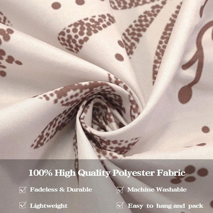 Fowocu Boho Floral Mandala Tapestry Wall Hanging Bohemian Flower Medallion Tapestry Aesthetic Beige