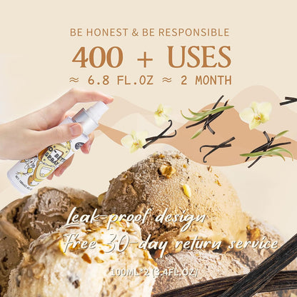 Clean-n-Fresh Toilet Spray 6.8 Fl.Oz, Vanilla Scent, Natural Plant Essential Oil Air Freshener &