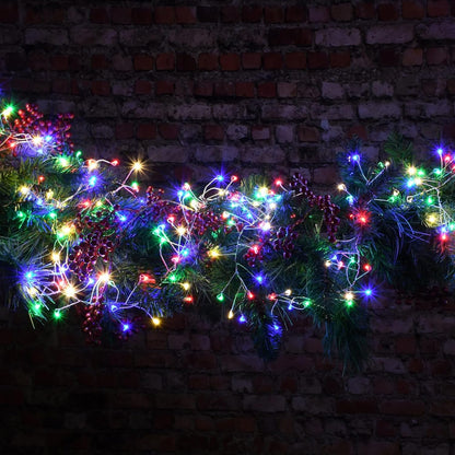 Dazzle Bright Fairy Lights Battery Operated, 4 Pack Total 80FT 240LED Silver Wire Waterproof String