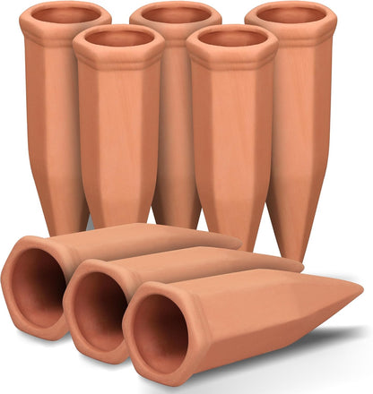 Wine Bottle Watering Spikes, Terracotta Watering Spikes for Out | Indoor Plants, Self Watering