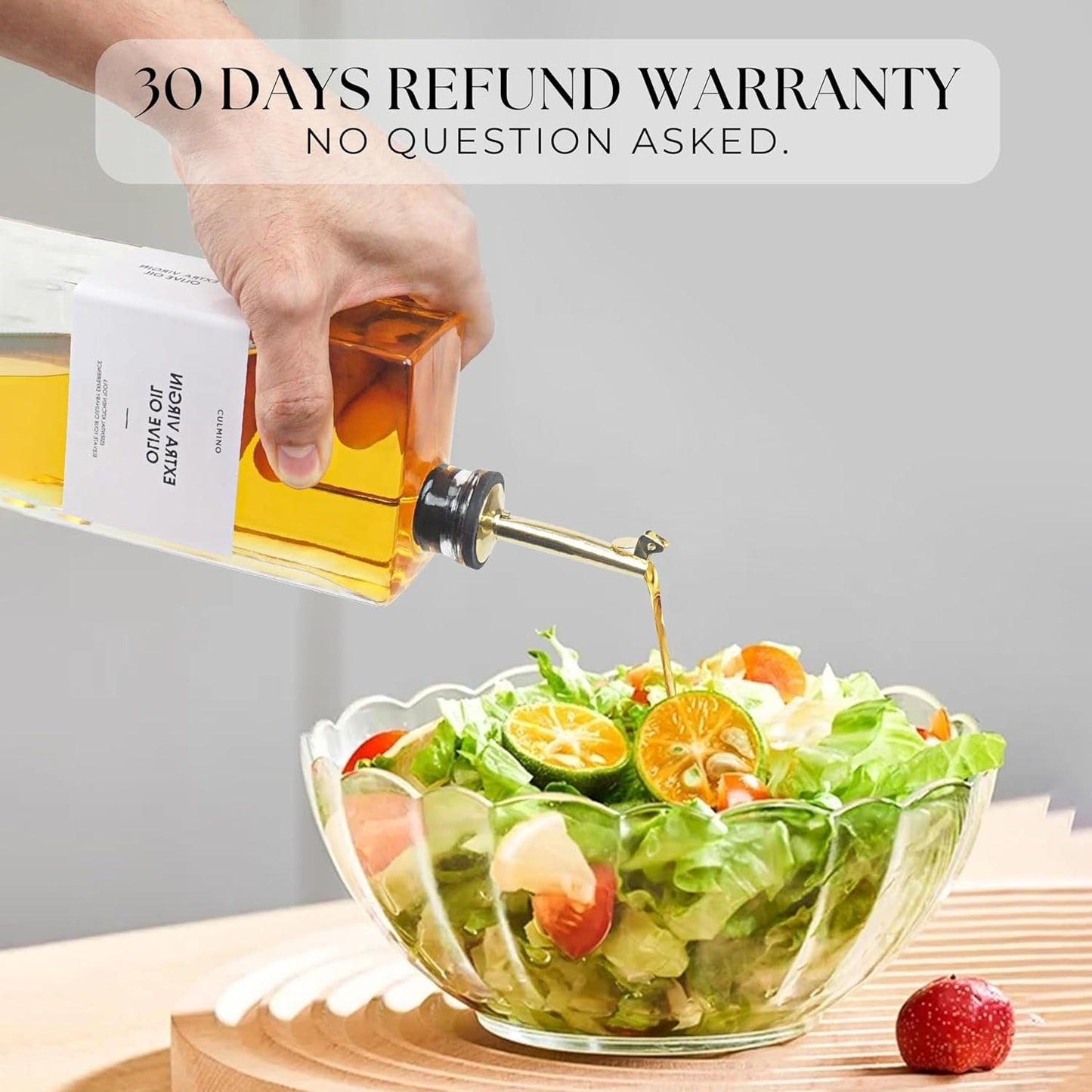 Premium Glass Olive Oil Dispenser Bottle 350ml | Cooking Oil and Vinegar Dispenser | Oil Dispenser