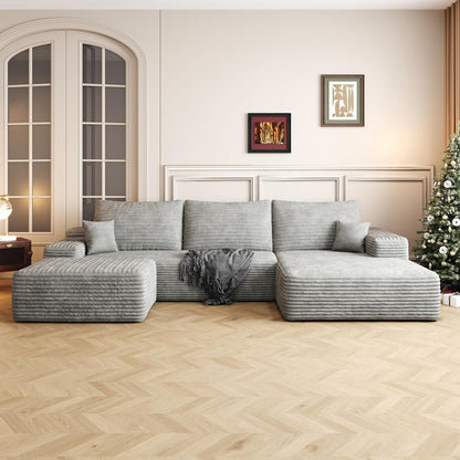 108" Sectional Couches for Living Room Modern Modular Sofa with L-Shape Couchs Upholstered Boneless