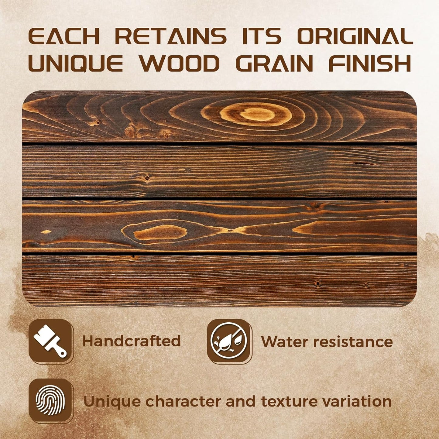 48x8x3 Fireplace Mantel - Solid Rustic Wood - Wall Mounted Floating Shelf with Invisible Heavy Duty