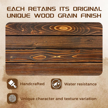 48x8x3 Fireplace Mantel - Solid Rustic Wood - Wall Mounted Floating Shelf with Invisible Heavy Duty