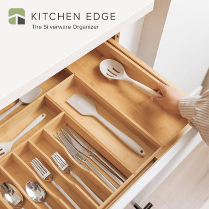 Premium Silverware, Flatware and Utensil Organizer for Kitchen Drawers, Food-Safe Contract Grade