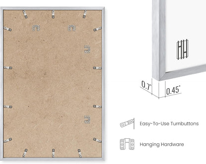 HAUS AND HUES Set of 4 White Poster Frames 24x36 - Gallery Wall Frame Set, Large Picture Frames