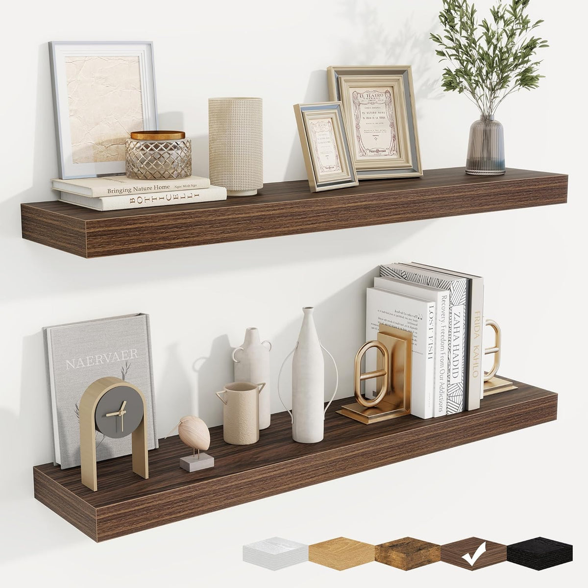 fuqing Floating Shelves for Wall, Bathroom Shelf Wall Mounted for Storage, Shelves with Invisible