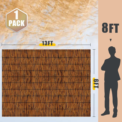 Natural Reed Fencing 6FT X 13FT Reed Fence 6FT High Balcony Reed Fence Privacy Reed Screen for