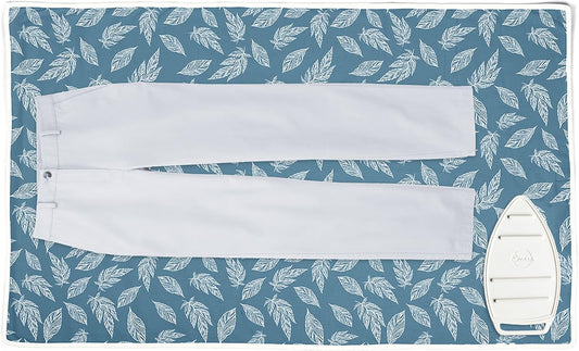 Encasa XO Ironing Mat/Pad (Large 48"x28") with 3mm Padding & Silicone Iron Rest for Steam Pressing
