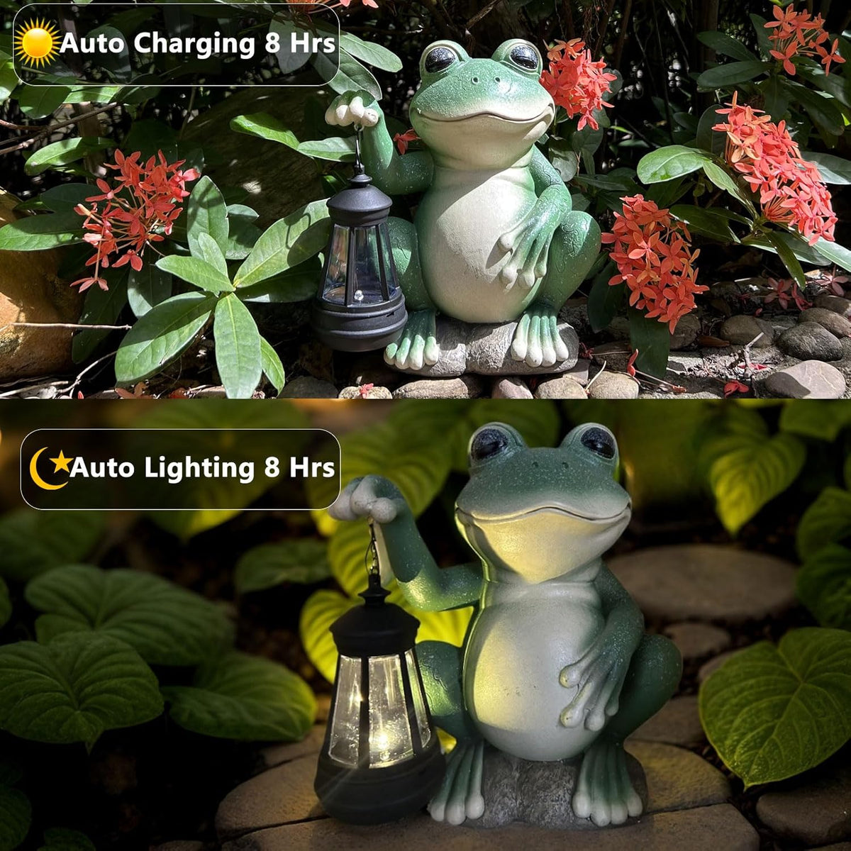 YODY Solar Garden Statues Outdoor Decor- Yard Decorations for Patio, Balcony, Backyard, Lawn