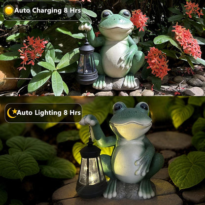 YODY Solar Garden Statues Outdoor Decor- Yard Decorations for Patio, Balcony, Backyard, Lawn