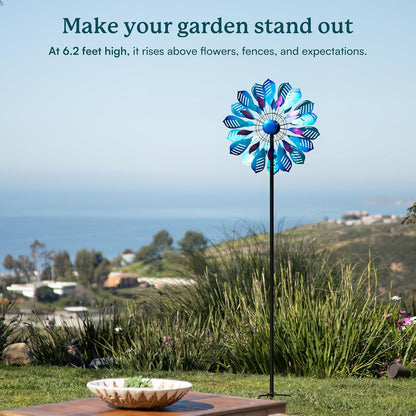 Wind Spinners for Yard and Garden, 84" Wind Spinners Outdoor Metal Extra Large, Wind Sculptures &