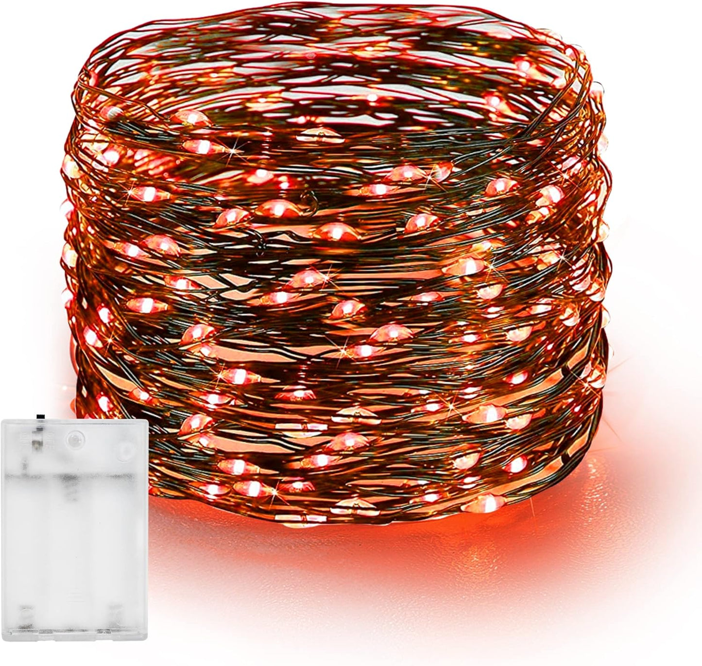 Dazzle Bright Fairy String Lights, 20 FT 60 LED Copper Wire Battery Operated Waterproof Lights