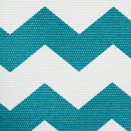 DII Collapsible Polyester Storage Cube, Chevron, Teal, Large