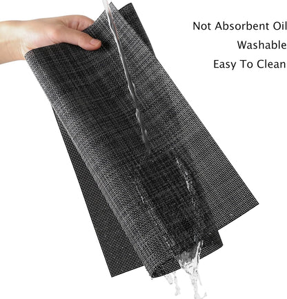 Myir JUN Placemats Set of 8, Vinyl Woven Placemats Place Mats Indoor Set of 8 Washable Table Mats