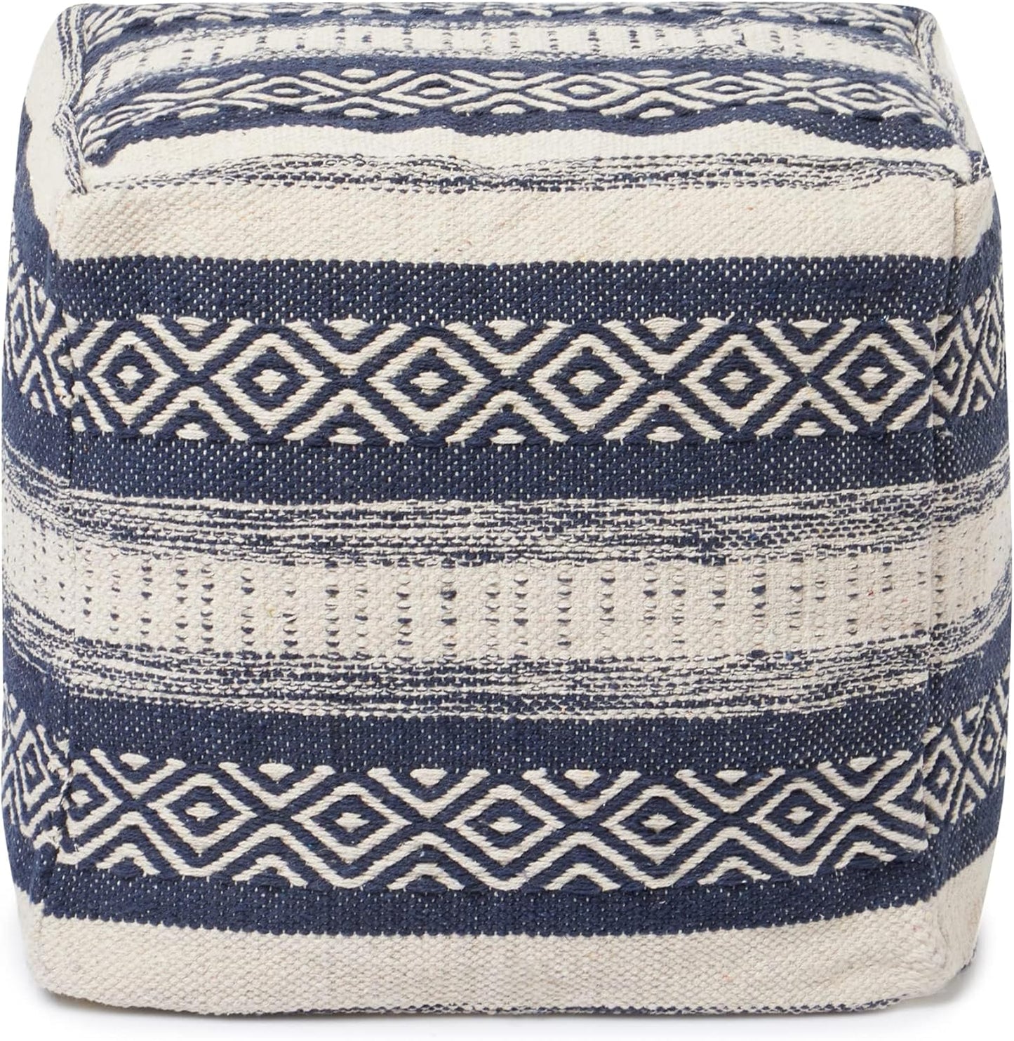 REDEARTH · Tufted Pouf Ottoman with Filler Textured Storage Cube Bean Bag Pouffe Footrest for