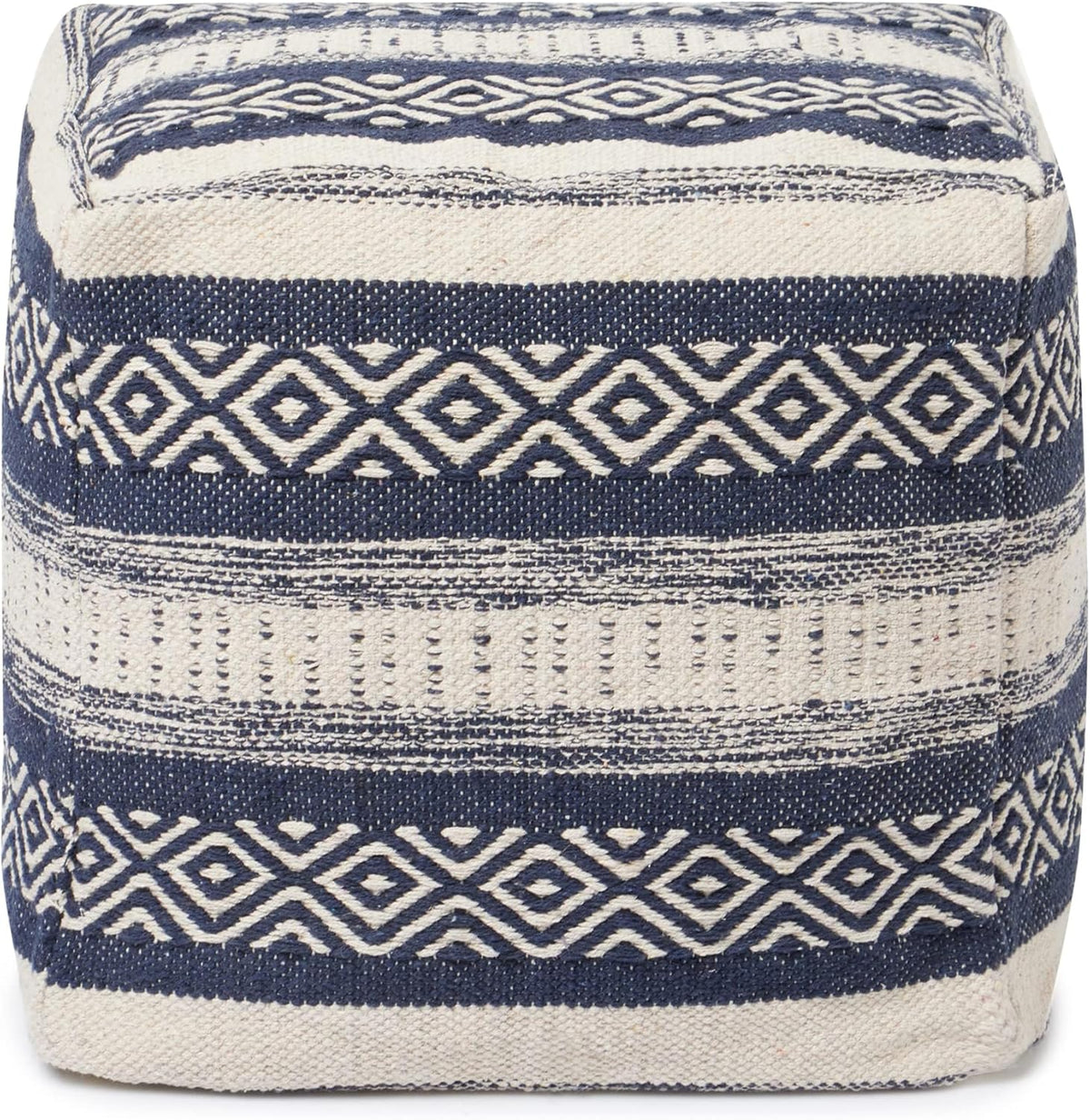 REDEARTH · Tufted Pouf Ottoman with Filler Textured Storage Cube Bean Bag Pouffe Footrest for