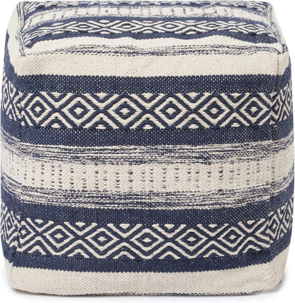 REDEARTH · Tufted Pouf Ottoman with Filler Textured Storage Cube Bean Bag Pouffe Footrest for
