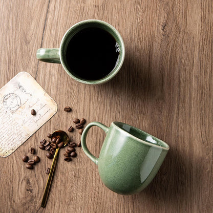 AmorArc 12oz Coffee Mugs, Ceramic Coffee Mugs set of 6 for Man, Woman, Dad, Mom, Modern Coffee Mugs