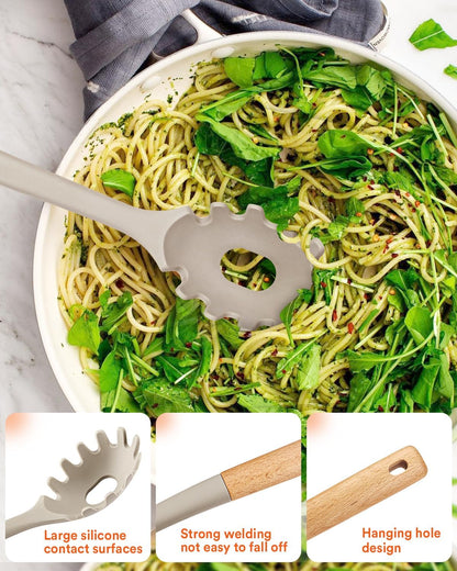 Kitchen Utensils Set, 13PCS Silicone Cooking Utensils, Heat Resistant Kitchen Utensil Spatula Set