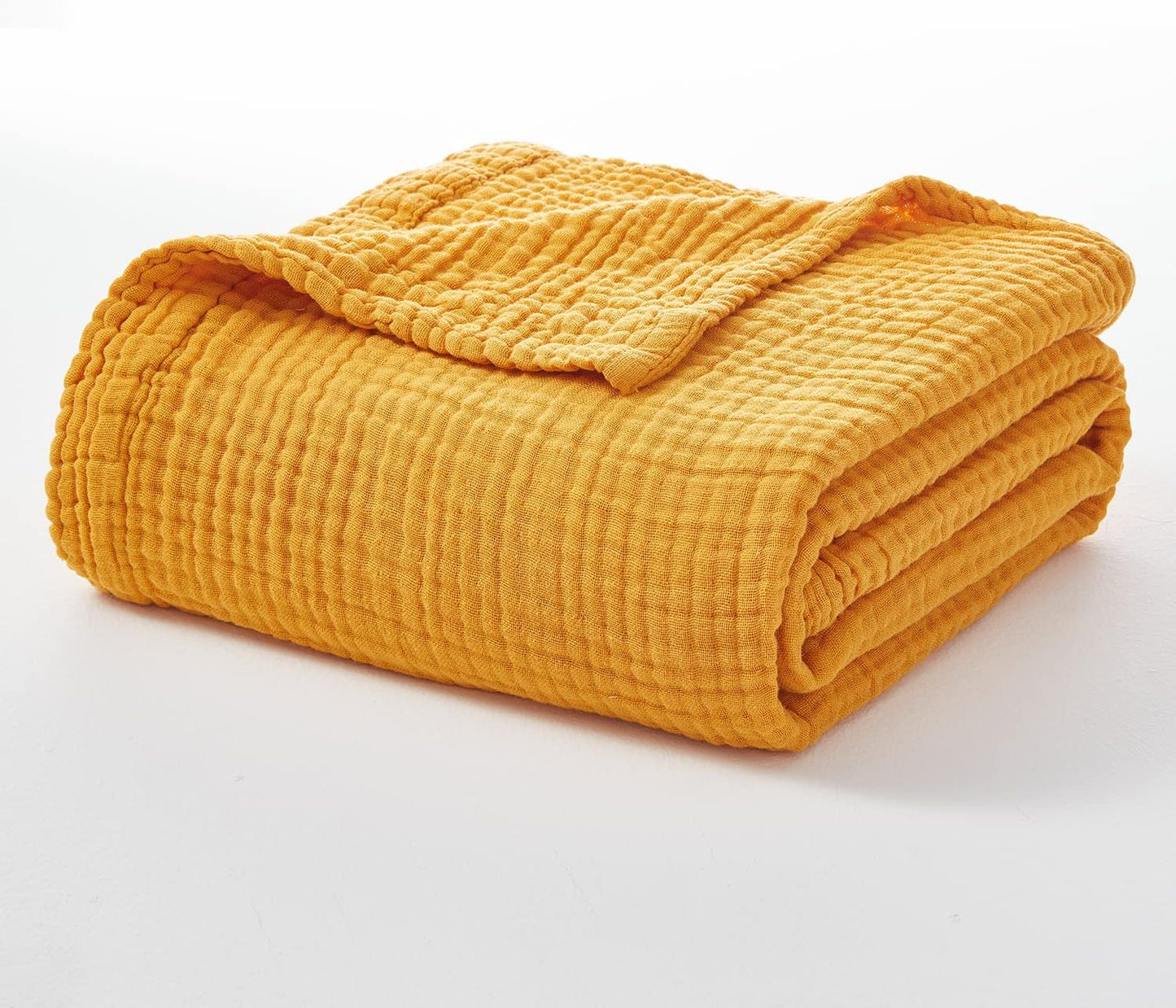 EMME Cotton Twin Blanket 100% Muslin Blanket for Couch Breathable Gauze Blanket All Season Soft and