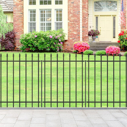 Metal Garden Fence 30 in H x 10 ft L,Border Fence Panels Animal Barrier for Dogs, No Dig Garden