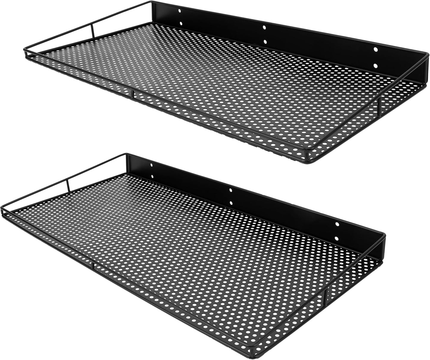 RedCall Heavy-Duty Wall Shelf, 2 Pack Garage Shelf, 23.5" x 12" Large Wall Mounted Shelves for