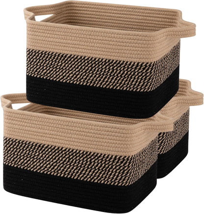OIAHOMY Storage Basket, Woven Baskets for Storage, Cotton Rope Basket for toys,Towel Baskets for