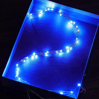 Led Fairy Lights Battery Operated, 1 Pack Mini Battery Powered Copper Wire Starry Fairy Lights for