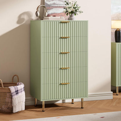 5 Drawer Dresser for Bedroom, 47.2" Tall Modern Chest of Drawers with Deep Drawers and Wide Top