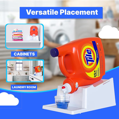 TidyFriend No-Spill Liquid Laundry Detergent Dispenser Holder, Laundry Soap Dispenser Holder with