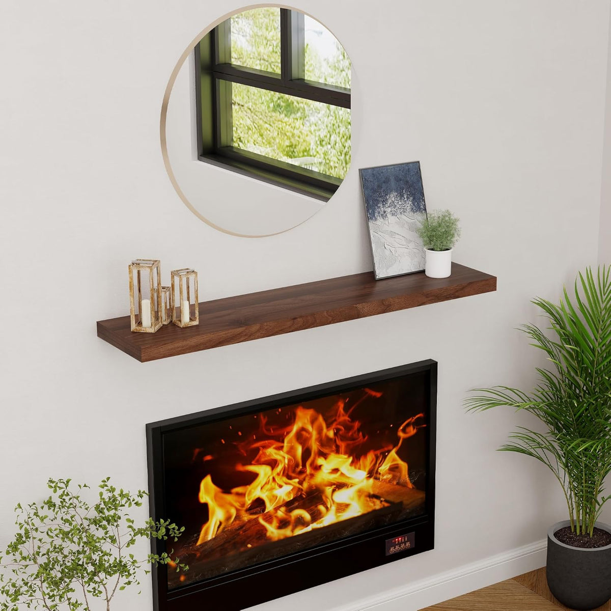 Floating Shelves 48 Inch Long, 48"W x 9"D Wall Shelf Invisible Bracket, 9 Inch Deep Floating Shelf