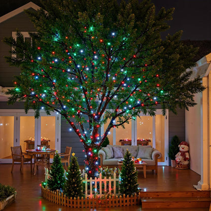66FT 200 LED Christmas Lights Outdoor, Christmas Tree Lights with 8 Modes Waterproof, Plug in