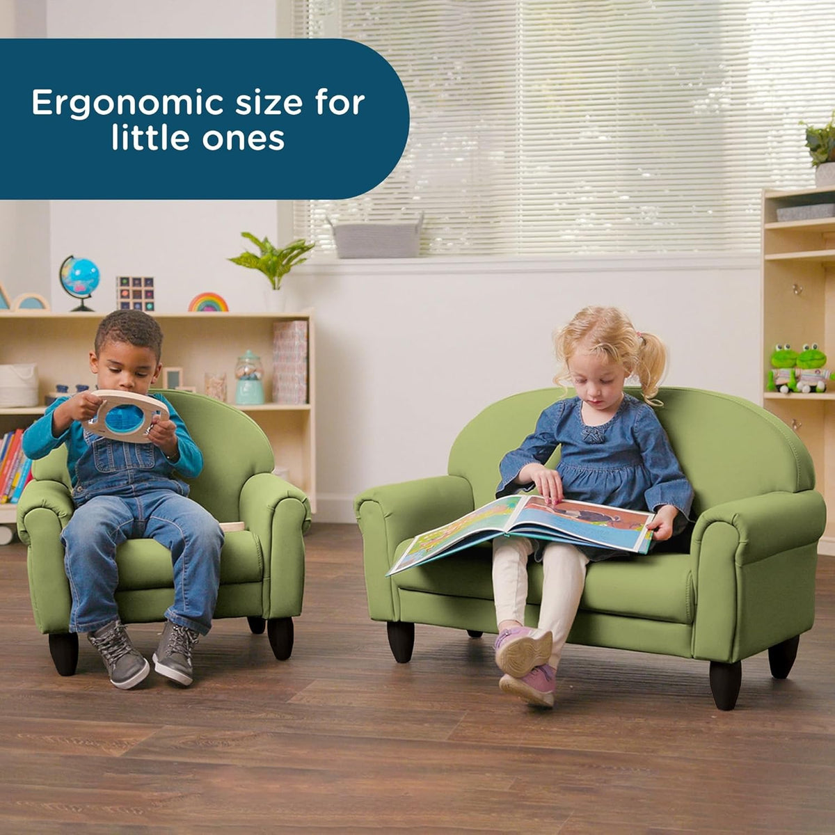 Children's Factory As We Grow Chair and Couch, Flexible Seating for Daycare or Preschool, Kids