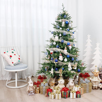 Christmas Ball Ornaments Set, 34PCS Clear Plastic Shatterproof Christmas Ornaments for Xmas Tree