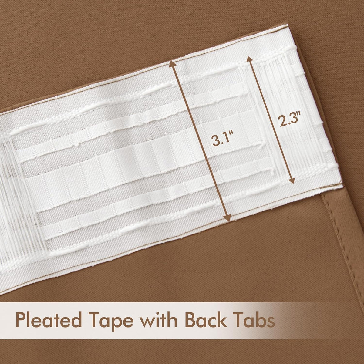 MIULEE Back Tab Blackout Curtains 84 Inch Length 2 Panels Set for Living Room Bedroom, Rod