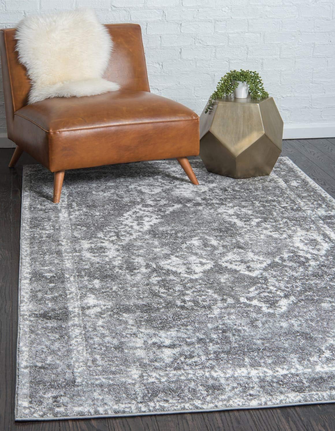 Unique Loom Rosso Collection Vintage, Traditional, Bohemian, Geometric, Distressed, Southwestern