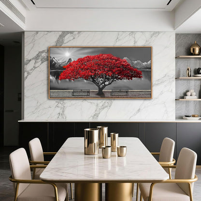 Large Framed Wall Art for Living Room Large Mangrove Landscape Modern Art for Wall Decor Living