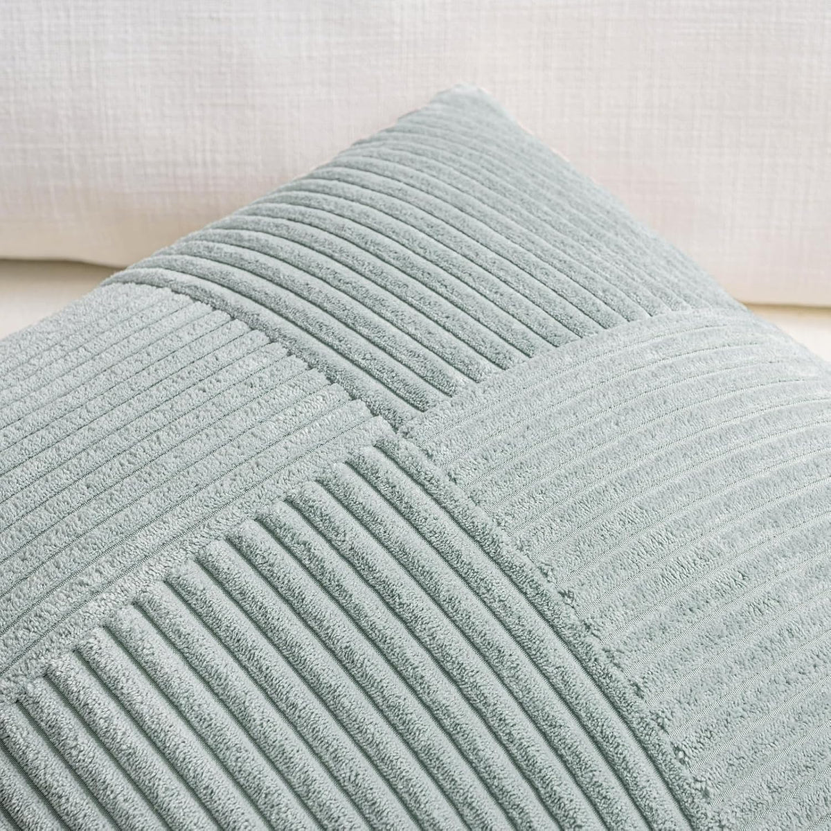Fancy Homi Set of 2 Grey Blue Boho Long Lumbar Body Decorative Throw Pillow Cover 14x36 Inch for