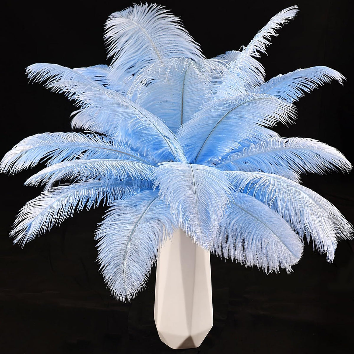 THARAHT Light Purple Ostrich Feathers 12pcs Natural Bulk 8-10Inch 20cm-25cm for Crafts Wedding