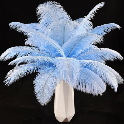THARAHT Light Purple Ostrich Feathers 12pcs Natural Bulk 8-10Inch 20cm-25cm for Crafts Wedding